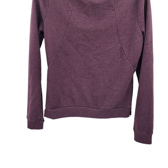 Converse Sweatshirt M Purple Oversized Cowl Neck Long Sleeve Streetwear Grunge - Picture 8 of 12